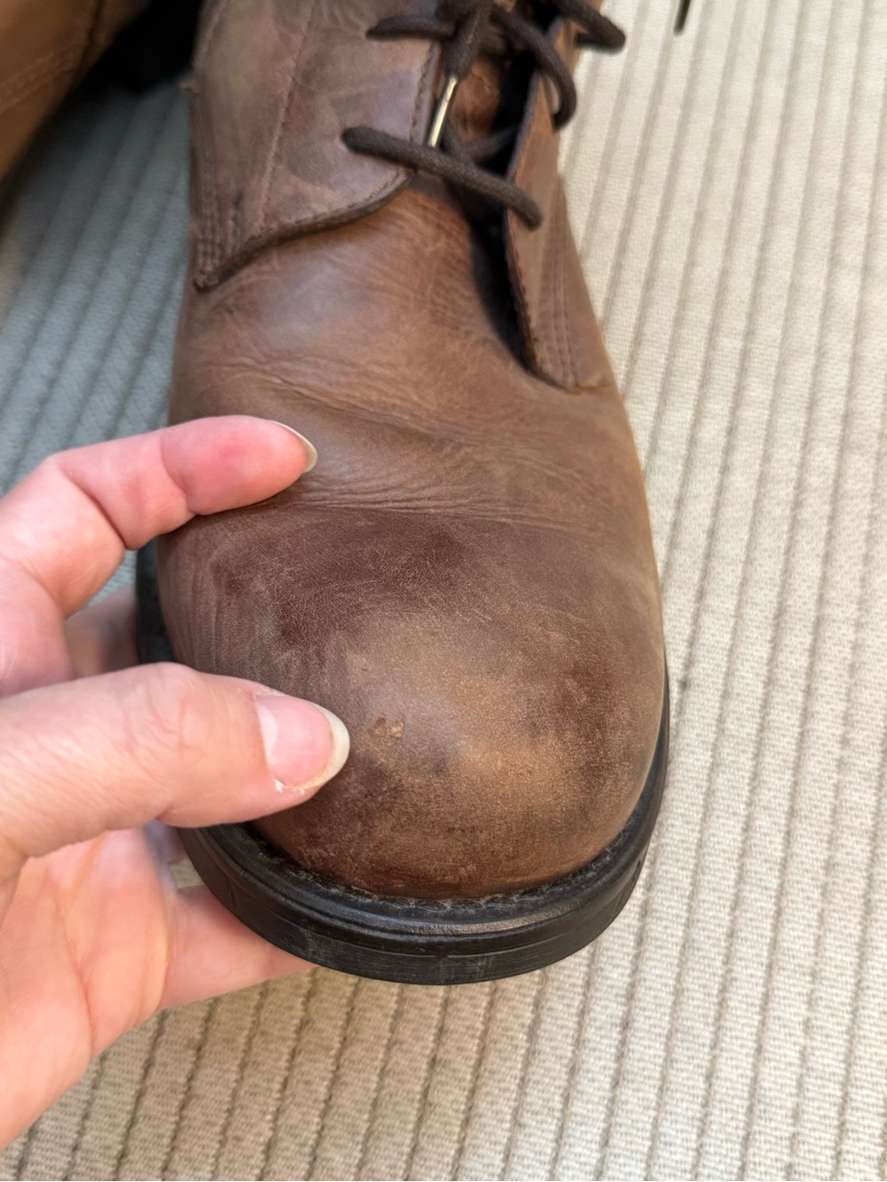 G-Star Raw Men's Tan/Brown Leather Lace-Up Zip Boots - Picture 7 of 7